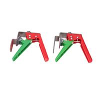 Jiawu Outils de Serrage de Fixation pour le Travail du Bois, Pinces D'installation Pratiques pour Façade de Tiroir en Acier Inoxydable, 2 Jeux D'aides D'armoire, Gabarits pour une Fixation