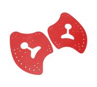 Jiawu Pagaies de Natation, Taille Réglable, Conception en Forme de Hache, Aide à l'entraînement à la Natation avec Matériaux PP et Silicone pour Les Niveaux de Compétence (L)