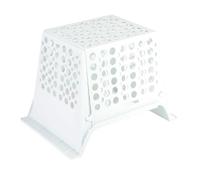 Jiawu Panier de Congélateur Extensible, Bac de Rangement pour Congélateur, Support de Rangement en PP à Charge Lourde avec Poignée, Largeur Réglable de 10 Cm pour Armoire de Réfrigérateur, Cuisine
