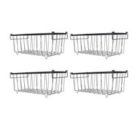 Jiawu Panier D'organisateur Basy Wire pour Réfrigérateur, 4 Pièces de Rangement en Métal pour Accélérer la Congélation, Scène applicable: supermarché