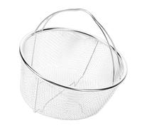 Jiawu Panier Vapeur en Acier Inoxydable, Cuiseur Vapeur à Mailles Fines avec Poignée, Insert pour Autocuiseur, Casserole, Pâtes, œufs, Légumes (20cm)