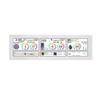 Jiawu Panneau de Capteur d'Affichage de la Température du PC, Affichage de la Température du PC, écran LCD IPS de 8,8 Pouces, Haut-parleurs Intégrés pour Les étudiants (White)