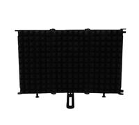 Jiawu Panneau d'Enregistrement Vocal Pliable et Réglable Insonorisant, Bouclier de Microphone d'isolation Portable, Plaque Insonorisée 3/5 avec éponge Haute densité pour un Enregistrement Plus