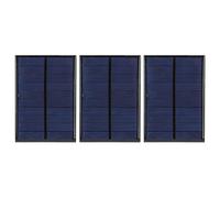 Jiawu Panneau Solaire, efficacité de Conversion élevée, Bon Effet de Faible luminosité, Mini Panneau Solaire, à Monter Soi-même avec 3 Panneaux 5 V 200 MA, Ligne Rouge Noire de 30 Cm pour éclairage de