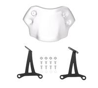 Jiawu Pareil Pare-brise de Moto, Remplacement du Déflecteur de Flux D'air de Faillite D'alliage en Aluminium, Déflecteur de Vent pour la Vitesse 400 2024 2025 (SILVER)