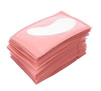 Jiawu Patchs d'extension de Cils Jetables, 100 Paires de Coussinets Hydratants pour les Yeux au Collagène et à l'oxygène, Patchs de Greffe de Cils Inférieurs avec Léger et Respirant Non tissé