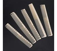 Jiawu Peigne de Coiffure, Ensemble de Peignes de Barbier en Fibre de Carbone 10 Pièces avec échelle de Mesure pour Salon Professionnel et Usage Personnel (peigne)