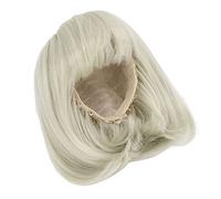 Jiawu Perruque de Poupée, 3 Pièces en Maille Interne Réaliste Portant des Cheveux, Perruque de Cheveux Courts et Droits avec Fibre Douce, Coupe Facile pour 1/3 (GREEN)
