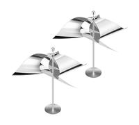 Jiawu Peur des Oiseaux Rotatifs Réfléchissants Multifonctionnels, Centrale éolienne, Parfaite pour Les Canards et Les Plafonds, 2 Pièces