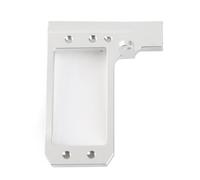 Jiawu Pièces de Mise à Niveau en Alliage D'aluminium pour Support de Servo RC 1/10, pour Phoenix F10 VP, Contrôle et durabilité Améliorés pour Les Amateurs de Voitures (Silver)