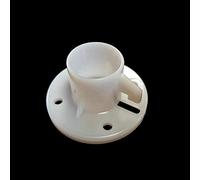 Jiawu Pièces de Tente de Belvédère, Ensemble de Connecteurs d'angle de Remplacement de 9 Pièces avec Pieds d'auvent, Accessoires pour Tente 'auvent de Belvédère de 3x3m (White)