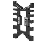 Jiawu Pied à Coulisse à Queue d'aronde Noir, Outil de Mesure de Gabarit à Queue d'aronde en Bois en Alliage 'aluminium CNC avec échelles Impériales Métriques pour le Réglage de la Hauteur de la