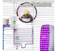 Jiawu Pierre à Picorer pour Perroquet, avec Corde Suspendue, pour Cage à | Pierre à mâcher minérale, jouet en perles durable pour perroquets, chinchillas, hamsters, écureuils