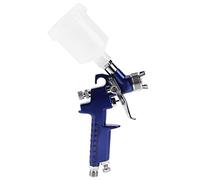 Jiawu Pistolet de Pulvérisation Pneumatique, Pistolet de Pulvérisation d'air à Alimentation par gravité à Buse de 1,0 Mm pour la Peinture de Voiture, Mini de avec Tasse Transparente de 125 ML pour