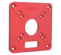 Jiawu Planche à Rabat en Alliage d'aluminium, 120x120x8mm, Plaque d'insertion de Table de Routeur pour RT0700C, Outil Universel de Travail du Bois, anodisé Dur Durable