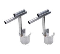 Jiawu Planteur D'ampoules de Jardinage en Acier Inoxydable, Plantation sans Effort pour les Jardiniers, Outil de Plantation D'ampoules Portatif 2 Pièces pour Creuser des Trous, adapté à la, de