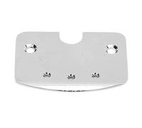 Jiawu Plaque de Manche de Guitare, Queue de Charnière Plaquée en Laiton, Boîte à Cigares à Trois Cordes Compatible avec Guitare, Plaque de Montage Arrière de Joint de Cou avec Installation Facile pour