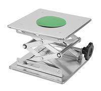 Jiawu Plate-forme élévatrice de Laboratoire, Support élévateur à Ciseaux Réglable en Hauteur de 80 à 280 Mm, Table de Laboratoire en Acier Inoxydable avec Base Stable pour la Hauteur des Instruments
