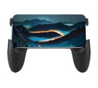 Jiawu Poignée Pliable avec Manche pour Manette de Jeu, Ergonomique, pour | Support de téléphone détachable, matériau ABS, pince à ressort, conception Portable pour les jeux mobiles