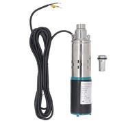 Jiawu Pompe de Puits en Profondeur, 1,2 m³ / H Flowrate, Tête de 98,4 Pieds, Pompe de Puits à Vis en Acier Inoxydable avec Cordon d'alimentation de 23 Pieds, Pompe Solaire en