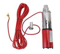 Jiawu Pompe Submersible pour Puits Profonds, Débit de 6,6 GPM, Hauteur Manométrique de 196 Pi, Sortie de 1 Po, Pompe Solaire pour Puits Profonds en Acier Inoxydable pour Usage