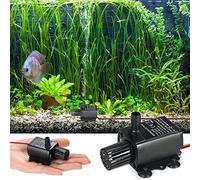 Jiawu Pompe Submersible Silencieuse, Pompe à Eau Submersible Ultra Silencieuse DC 5 V 250 L/H Alimentée par USB avec Rotor à Aimant Permanent pour Fontaine d'étang de Jardin d'aquarium