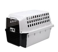 Jiawu Porte-Chat Spacieux à Coque Rigide avec Structure de Tiroir, Boîte de Voyage Portable en Plastique pour Chat pour Le Transport d'animaux de Compagnie