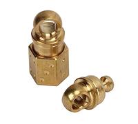 Jiawu Porte-clés à Dégagement Rapide, Porte-clés Détachables en Laiton avec Serrure à Bille Interne en Acier Inoxydable, Support de Verrouillage à Pression pour Voiture, Maison, Bureau, Outils,