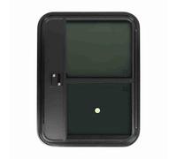 Jiawu Porte d'entrée de Camping-car, Isolation Thermique Résistante aux UV, Porte d'entrée de Camping-car en Verre trempé de 4 Mm, 'entrée de Remorque avec Fenêtre Coulissante et Bord sans Fixation
