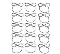 Jiawu Porte-numéro de Table en Métal 15 Pièces, Présentoir D'étiquettes en Fil Durable, Support de Carte de Table à Large Application pour Fête de Mariage, Menus et Photos (BLACK)