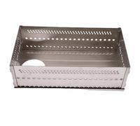 Jiawu Porte-Pierre de Sauna, Panier de Roche Sauna Portable, Panier ventilé en Acier Inoxydable Pliant, Multi-Usage pour Charbon de Bois, Poêle à Bois, capacité de Charge de 50 Kg (SL 375)