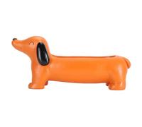 Jiawu Pot de Fleur pour Chien, Pot de Fleurs en Résine Imperméable, de Fleur en Forme d'animal Mignon, de Fleurs Décoratif pour Chien avec Conseils de Drainage pour Intérieur et Extérieur, Patio,