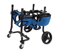 Jiawu Poussette Respirante pour Pattes Arrière de Chien avec Cadre Réglable et Design Confortable pour les Exercices en Plein Air, Poussette pour Pattes Arrière pour Animaux de Compagnie, Permettant