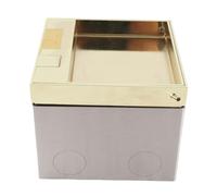 Jiawu Prise de Sol Encastrée en Acier Inoxydable Antirouille avec Prise à 2 Broches et Port USB, Puissance Nominale de 4 000 W, Installation Intégrée pour la Décoration de la Maison et des Bureaux,