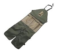Jiawu Protection du Tablier de Jardin Imperméable Tablier Long Jardin Réglable pour les Travaux Extérieurs à L'extérieur (Vert avec des poches kaki)