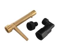 Jiawu Raccord Rapide 3/4, Laiton et ABS | Outil d\'irrigation avec tige en laiton, coude, mamelon, pour systèmes d\'arrosage de jardin, accès à l\'eau souterraine