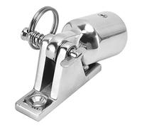 Jiawu Raccords de Montage Supérieur Bimini, Charnière de Pont en Acier Inoxydable 316, Embout de Tuyau avec Poignée en Anneau et Ressort de Rappel pour Bateau, Kayak, canoë, Yacht, Accessoires 22 Mm