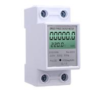 Jiawu Rail Din AC, Compteur D'énergie monophasé, Compteur Kilowattheure rétroéclairé de Haute qualité, 5 (60) A, Comptage Précis des KWh pour une Mesure Intelligente de L'énergie