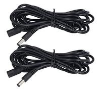 Jiawu Rallonge Panneau Solaire 5.5x2.1mm DC12V 24V, 2Pack, pour éclairage
