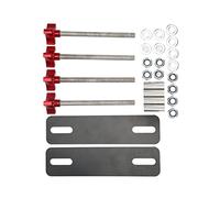 Jiawu Récupération Traction Traces Kit de Montage Kit Robuste Montaginfte pour les Véhicules Hors Route, Adaptés à les Rails (rouge)