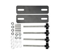 Jiawu Récupération Traction Traces Kit de Montage Kit Robuste Montaginfte pour les Véhicules Hors Route, Adaptés à les Rails (BLACK)