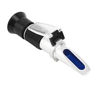Jiawu Réfractomètre, Plage Brix 0-50% Précision 0,1% Réfractomètre ATC Brix, Portable avec Tournevis Compte-gouttes et Chiffon pour Tester le Sucre Liquide dans l'industrie des Boissons