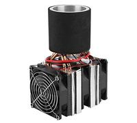 Jiawu Refroidisseur de Réfrigération à Semi-conducteur, Système de Refroidissement électronique 12 V, Kit de Bricolage, Refroidisseur Thermoélectrique Peltier pour Boissons avec Plaque en Aluminium