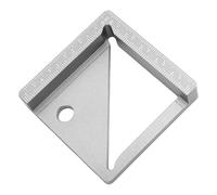 Jiawu Règle Multifonctionnelle, Alliage en Aluminium Rotracteur carré de Travail du Bois, Hauteur D'intégration, Largeur, Diamètre et Marquage D'angle Linéaire, Ingénieur,