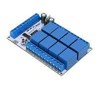 Jiawu Relais Infrarouge à 8 Canaux, 8 Canaux Indépendants, 4 Modes Fonctionnels, Relais de Télécommande Infrarouge, Multifonction avec Options de Tension 5 V 12 V pour la Maison, le Bureau et (12V)