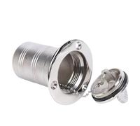 Jiawu Remplissage de Pont de Gaz de Carburant de Bateau de 50 Mm, Remplissage de Pont en Acier Inoxydable de 2 Pouces avec Capuchon sans t Verrouillage de sécurité pour Réservoirs