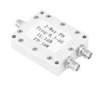 Jiawu Répartiteur de Puissance RF, Diviseur de Puissance 2 Voies 30 W 500-6000 MHz, Module Diviseur de avec Faible Perte d'insertion ≤ 1,0 DB, Boîtier en Aluminium CNC pour Systèmes de Distribution