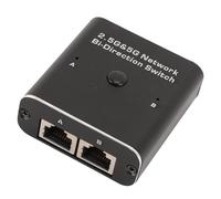 Jiawu Répartiteur Ethernet de Commutateur Réseau RJ45 à 2 Ports, Commutateur Bidirectionnel 2,5G 5G, Une Sortie sur Deux ou Deux Sorties sur Une Sortie Gigabit Ethernet avec Boîtier