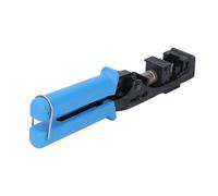 Jiawu RJ45 Crimp Tool Base Réglable pour L'Everest Media RJ45 Cat6 5e Cat6A Jacks, Performances à Une Main, Pales en Acier Inoxydable à la Rouille