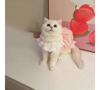 Jiawu Robe pour Petit Chat pour Le Printemps et l'automne, Vêtements Mignons pour Animaux de Compagnie, Anti-Perte pour Les Activités Intérieures et Extérieures, Robe en Polyester Doux pour Petits